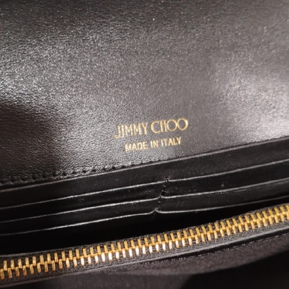 SALE! Jimmy Choo Gold Metallic Wallet Gently Used